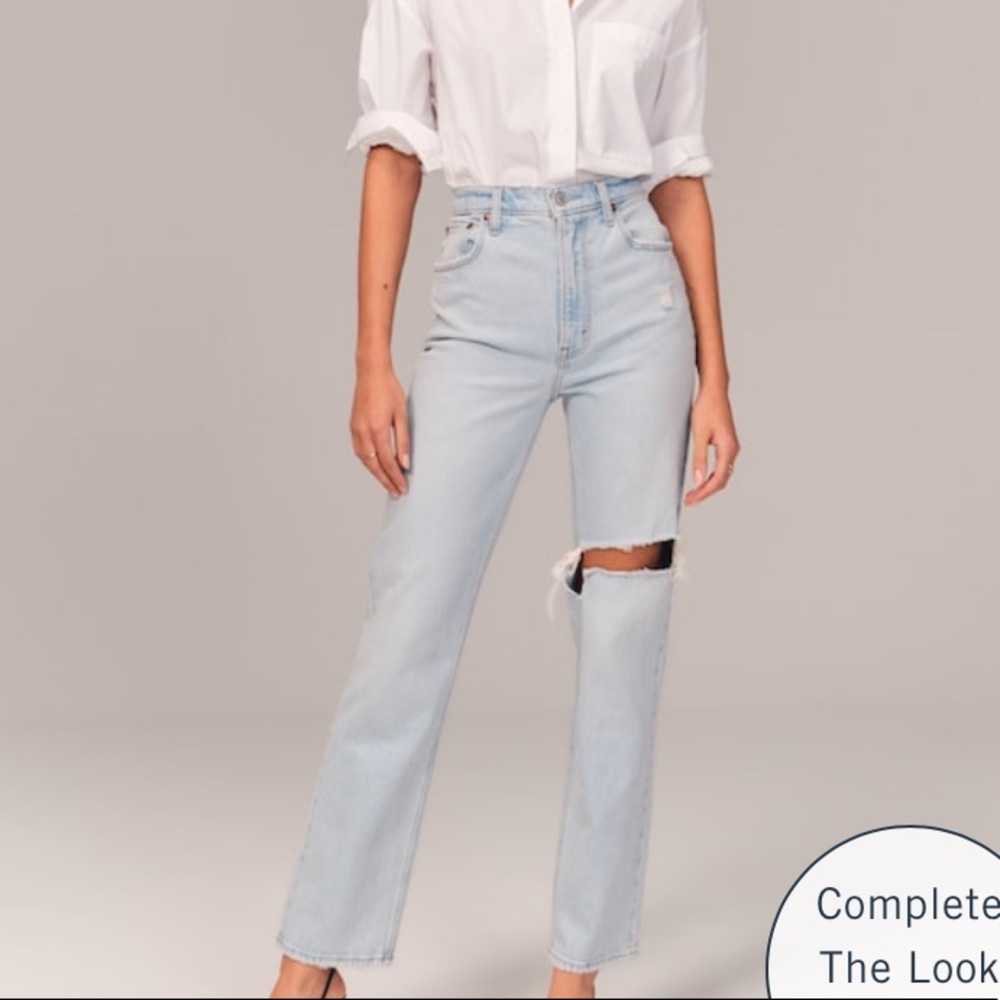 Size 28, 90s Straight Ultra High Rise Jean